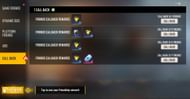 All the rewards in the Friends Callback event (Image via Free Fire)